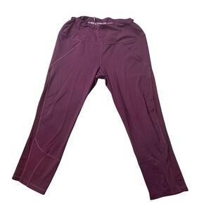 Victoria Sport Capri Leggings Womens Large Purple Knockout By Victoria's Secret